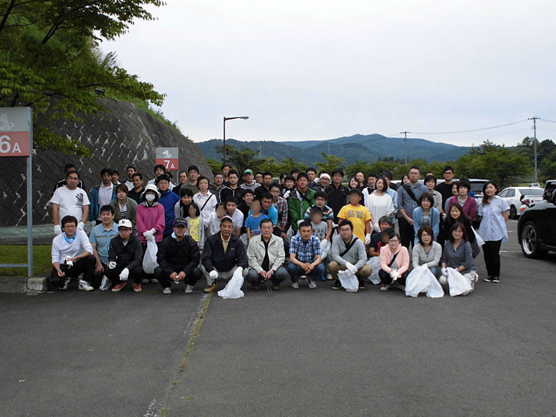 写真：横手湯沢地協（横手地区）のクリーンアップ運動