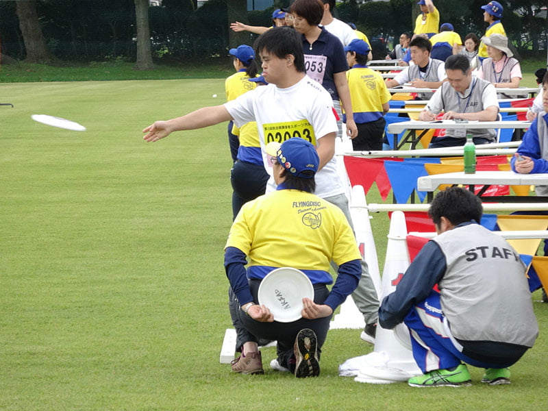 写真:フライングディスク競技