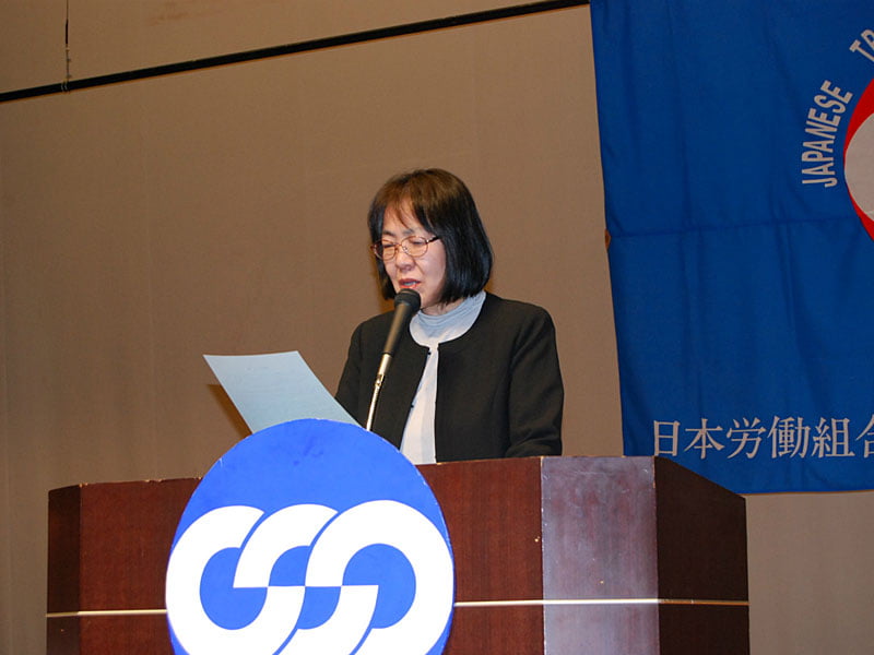 写真:連合秋田女性委員会・今野副委員長