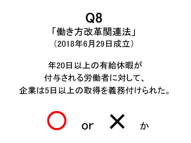 写真:○×クイズ