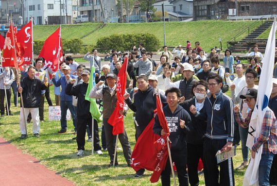 写真：大館地区のメーデーの様子